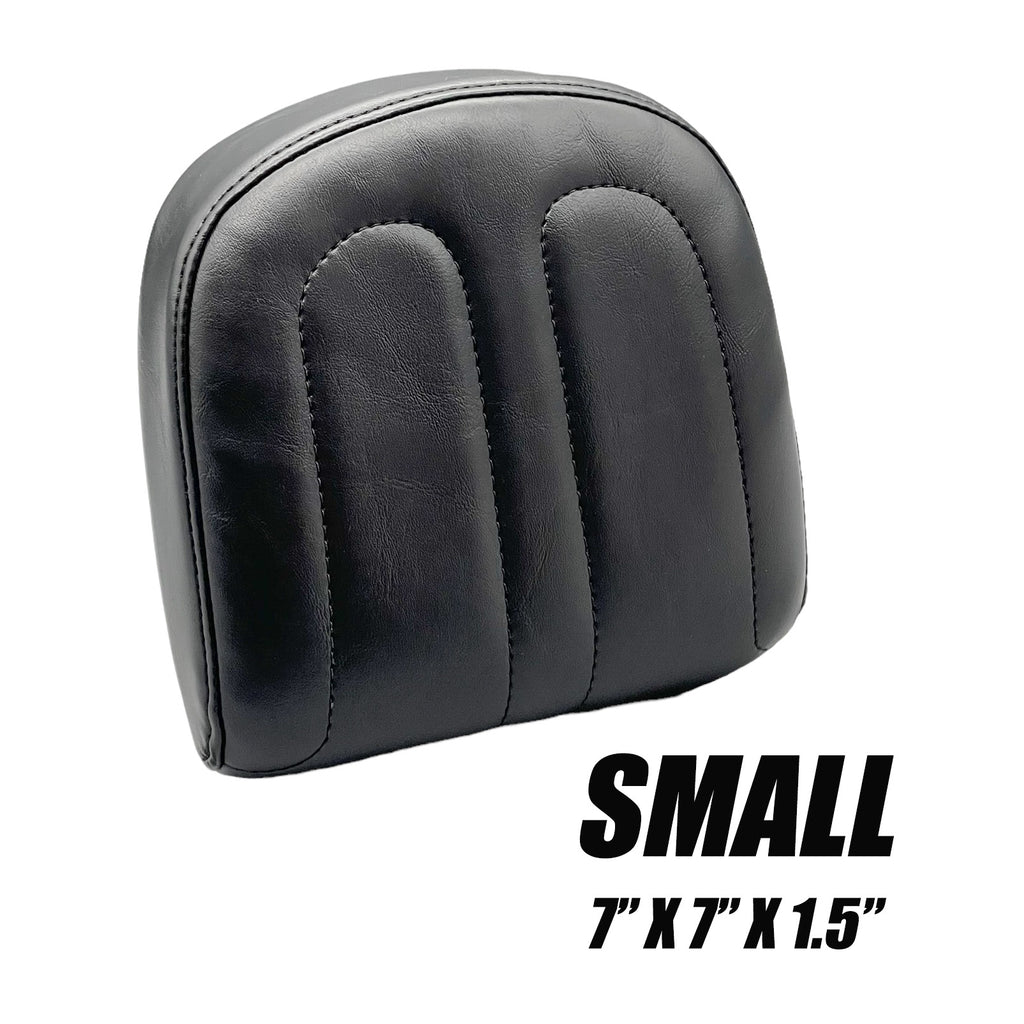 Sissy Bar Pad / Maverick Stitch / Shiny Black Vinyl Le Pera Enterprises