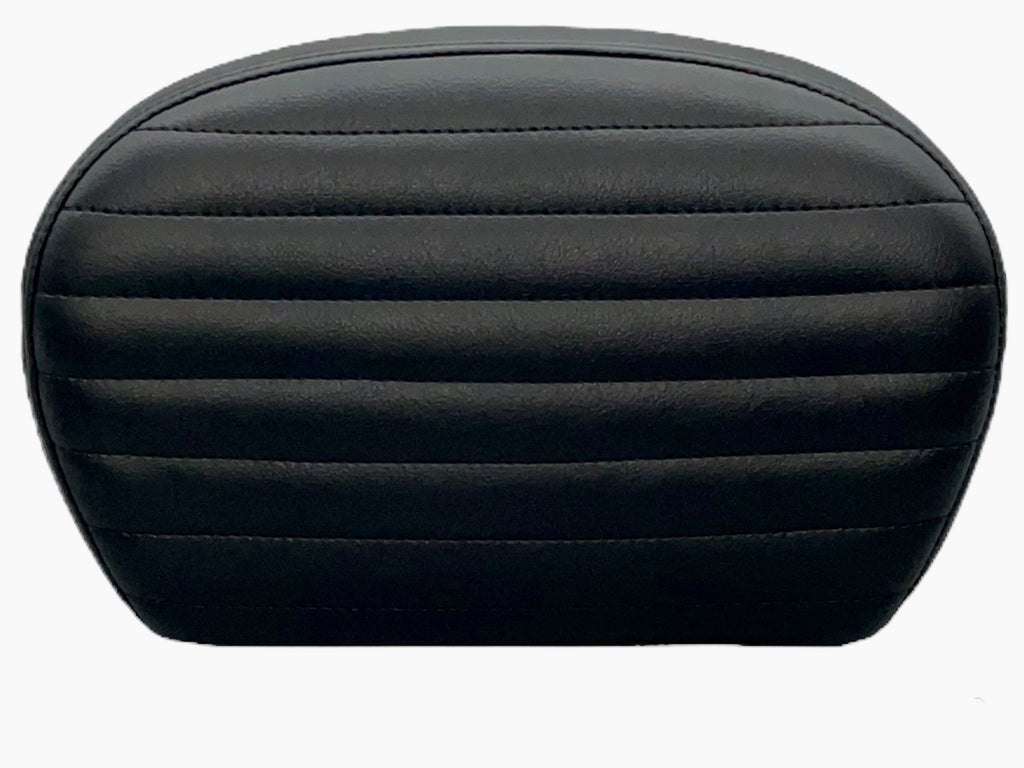 Sissy Bar Pad / Pleated / Dull Black Vinyl Le Pera Enterprises