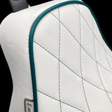 Bare Bones Solo Custom / White Vinyl with Teal / Fits Softail 08-17 / 150 mm Rear