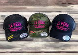 New!! Trucker Hats / Round Bill / Pink Text