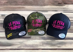 New!! Trucker Hats / Round Bill / Pink Text