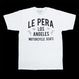 Men's Le Pera White Text T-Shirt