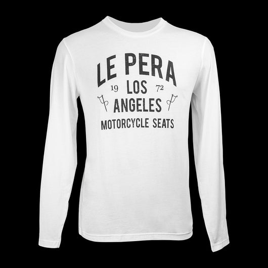 Men's Le Pera White Text Long Sleeve
